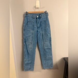 BLANKNYC High-Rise Patchwork Utility Jeans Size 25